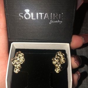 Men’s Gold Nugget Earrings